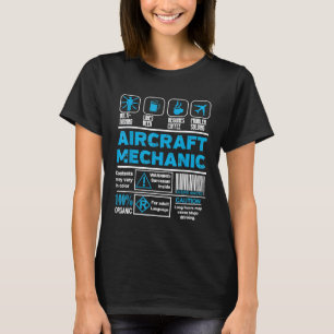 Mecânico de Aeronaves Camiseta de Trabalho de Aero
