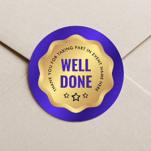 Medalha de Adesivo de Evento Bem Feito - Insígnia