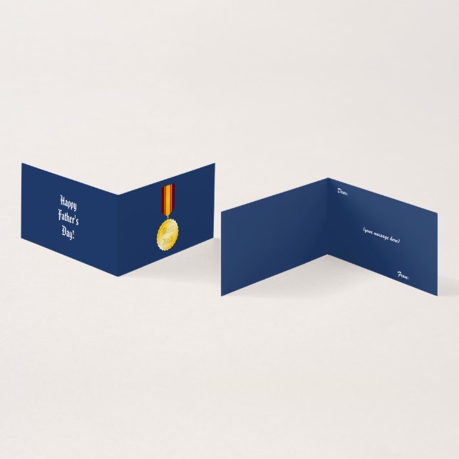 Medalha de Melhor Pai para o Dia dos Pais (Interior e exterior)