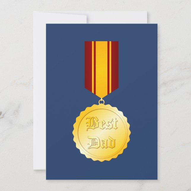 Medalha de Melhor Pai para o Dia dos Pais (Frente)