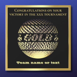 medalha Dourada campeão de campeão de 1rua