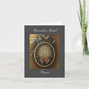 Medalha Miraculosa Cartão de Oração