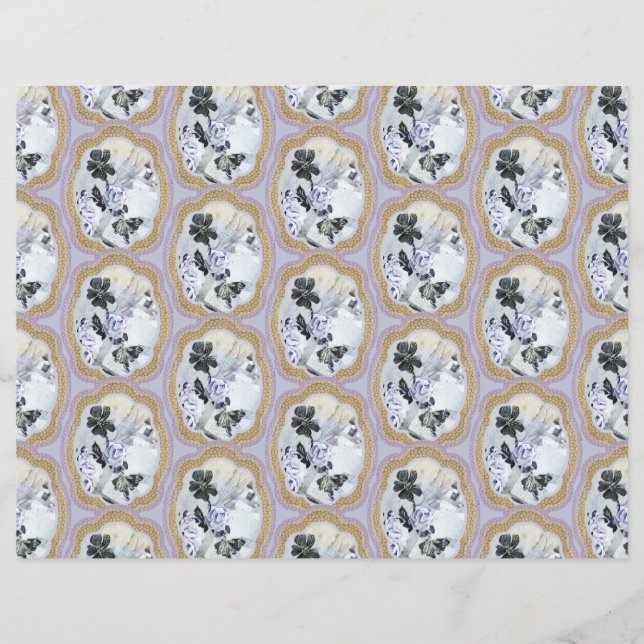 Medalhão Floral abstrato (Frente)