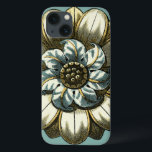 Medalhão Floral ornamentado sobre fundo azul claro<br><div class="desc">Um fundo azul claro serve como sotaque a esta pintura de medalhão floral ornamentado pelo Vision Studio. Camadas de folhas multiplicam a beleza da flor,  dando-lhe uma qualidade muito semelhante à vida. Compre-o hoje e deixe-o florescer em sua casa!</div>