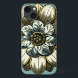 Medalhão Floral ornamentado sobre fundo azul claro<br><div class="desc">Um fundo azul claro serve como sotaque a esta pintura de medalhão floral ornamentado pelo Vision Studio. Camadas de folhas multiplicam a beleza da flor,  dando-lhe uma qualidade muito semelhante à vida. Compre-o hoje e deixe-o florescer em sua casa!</div>