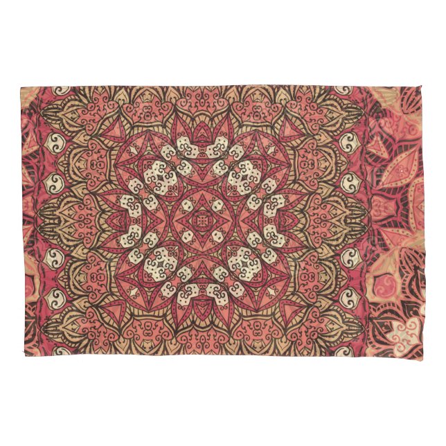 medalhão indiano, ornamento étnico boho (Frente)