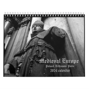 Média Gótica no Calendário Europa 2024 8,5x11