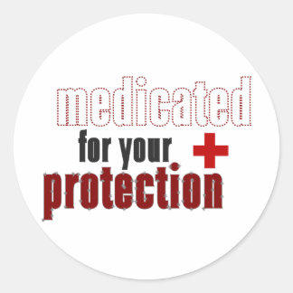 Medicado para sua folha da etiqueta da proteção