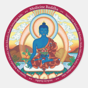 Medicina Buddha da ETIQUETA - com mantra