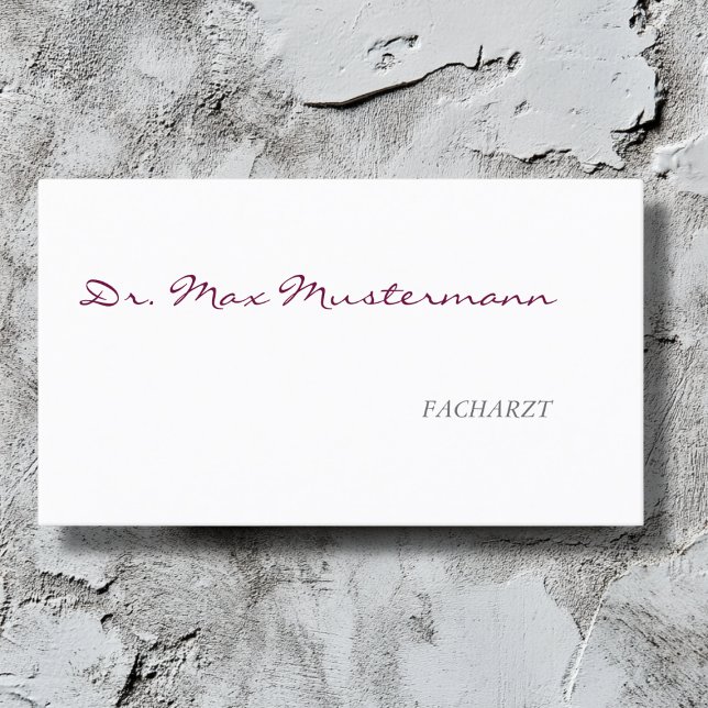 Médico cartão de presentação (Criador carregado)