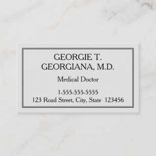 Médico customizável cartão de visita