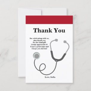 Médico, Enfermeiro, cartões de agradecimentos M