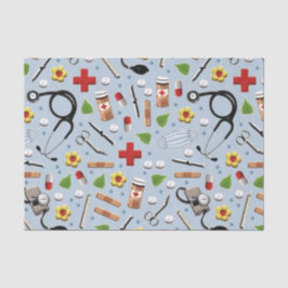 Médico Enfermeiro Papel Tecido de Saúde