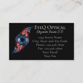 Médico | Exame ocular | Cartão de visita optometri