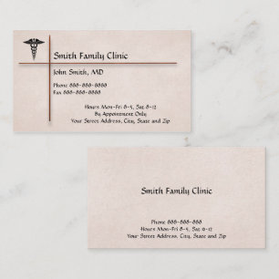 Médico Símbolo Médico Cartão de visita