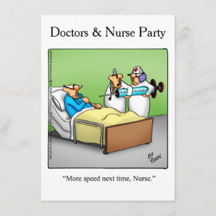 Médicos e Convites de festas Enfermeiros Engraça