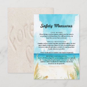 Medida de Segurança para Casamento de Praia no Oce