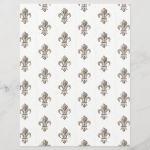 Medieval Francês Fleur de Lis Scrapbook