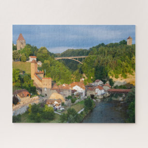 Medieval Fribourg Swiss Town Quebra-cabeça