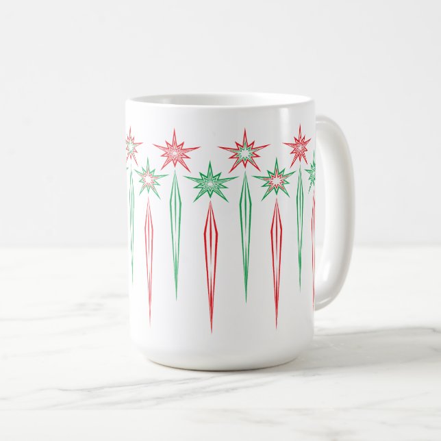 Médio Mod Icicles 15oz. Caneca (Frente Esquerda)