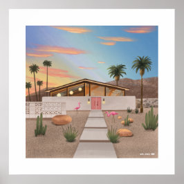 Médio Moderno do século Impressão Grande