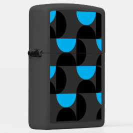 Médio século Azul e Cinzas preto modernos