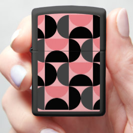 Médio Século moderno cor-de-rosa preto e cinza