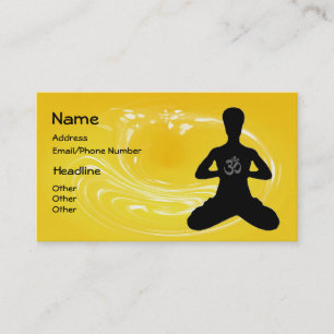Meditação - Cartões de visitas de ioga