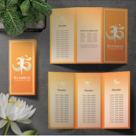 Meditação De Brochuras De Yoga Studio Tripla Om