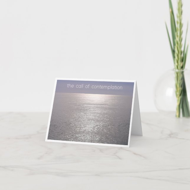 meditação de contemplação de cartão (Frente)