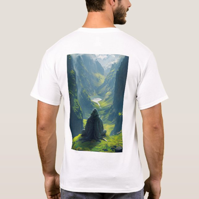 Meditação Serene Akep Ruggded Man T-Shirt (Verso)