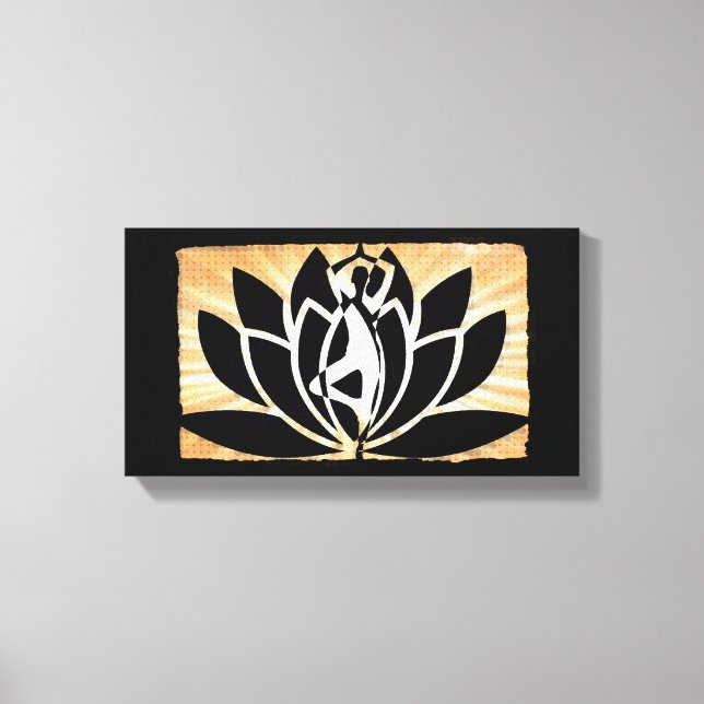 Meditação Yoga Zen Canvas Wall Art (Frente)