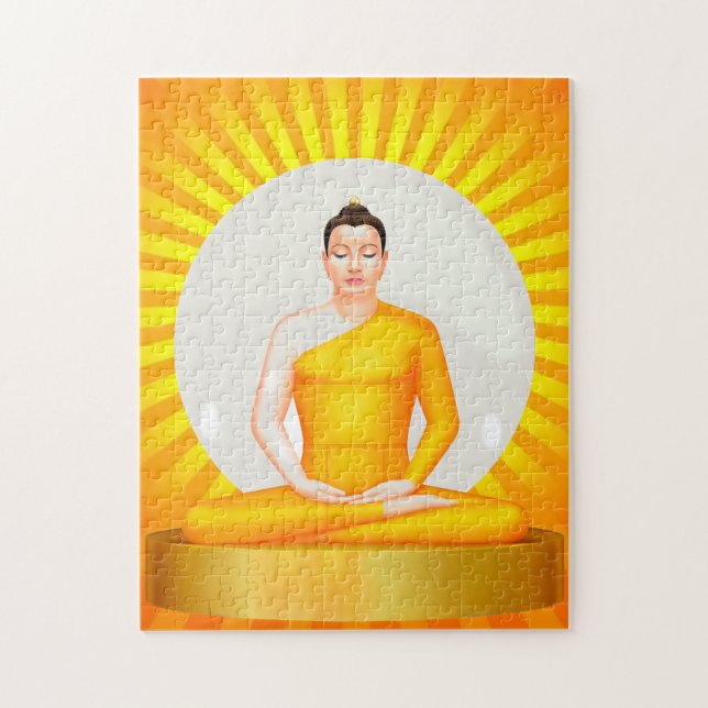 Meditando a quebra-cabeça Buda (Vertical)