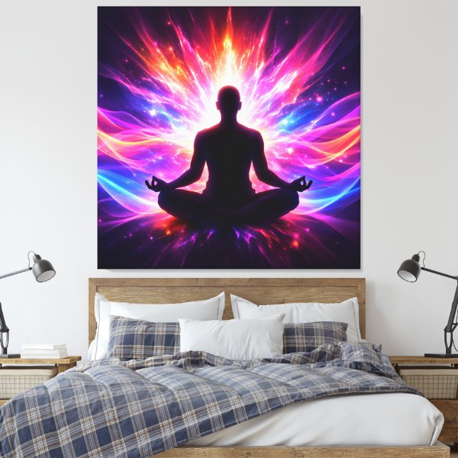 Meditation Chakra Stretched Canvas Wall Art (Insitu(Quarto))