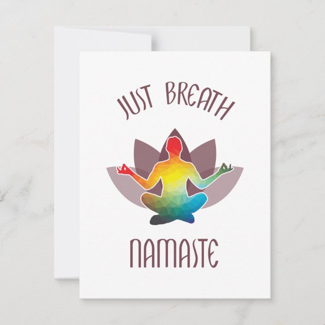 Meditation Namaste Lotus Flower Yoga Pose Spiritua (Frente)