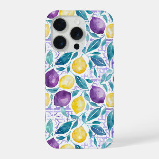 Mediterranean Style Lemon Pattern iPhone Case