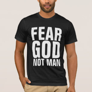 MEDO DE DEUS NÃO HOMEM, T-shirt cristã