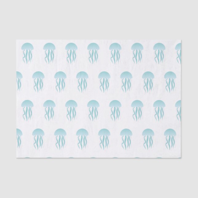 Medusa azuis - lenço de papel (Frente )