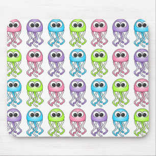 Medusa bonitos Mousepad do arco-íris