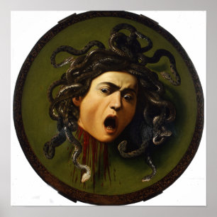 Medusa por Caravaggio Impressão