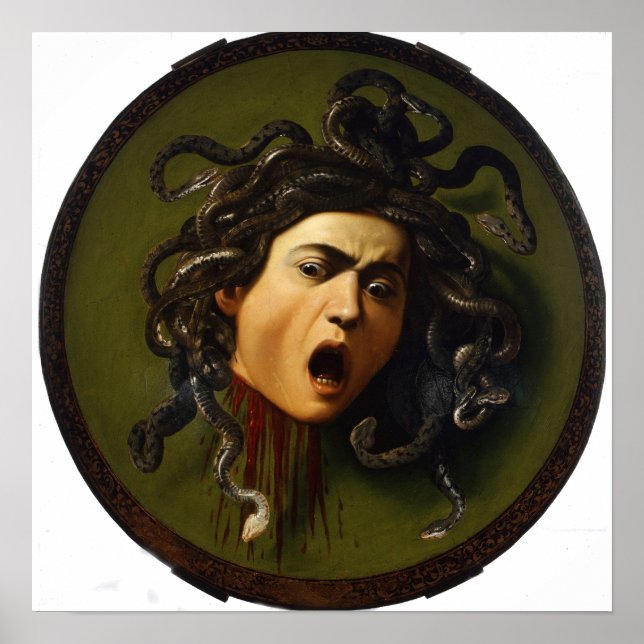 Medusa por Caravaggio Impressão (Frente)
