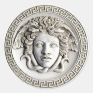 Medusa por Rondanini (branco de Cameo) Adesivo Cl