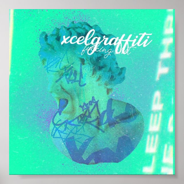 Medusa - Poster estético ciano por xcelgraffiti (Frente)