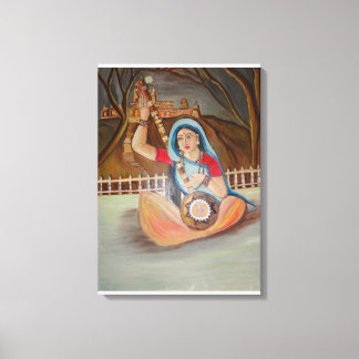 Meera Bai Oil pintando canvas