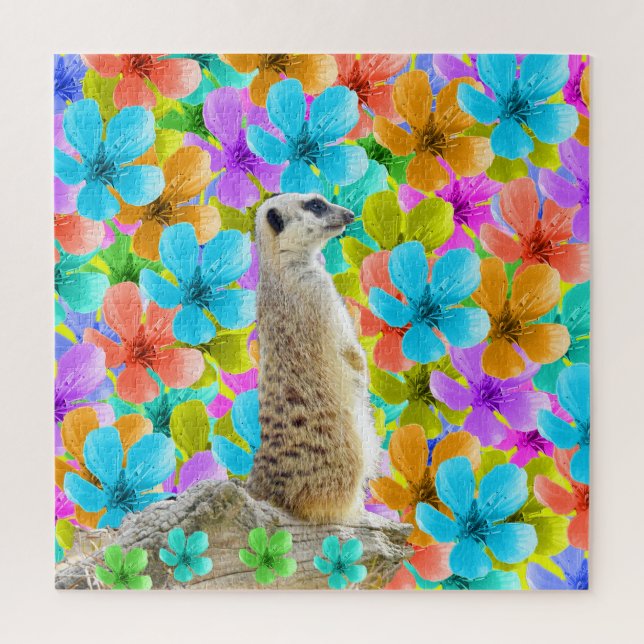 Meerkat E Blossoms, Quebra-cabeça De Varsóvia, (Vertical)