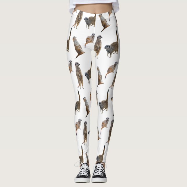 Meerkat Frenzy Leggings (escolher cor) (Frente)