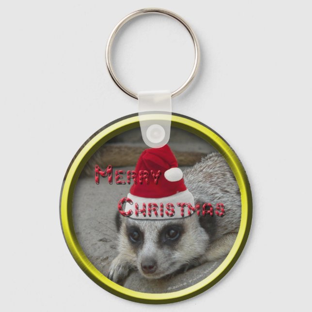 Meerkat Xmas Chaveiro (Frente)