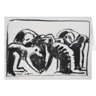 Meerkats da preparação - cartão da arte