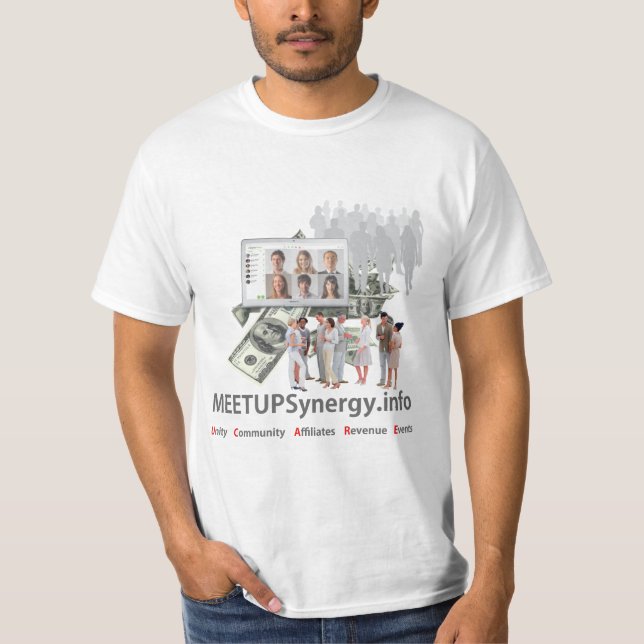 MEETUPSynergy - T-Shirt - Caras (Frente)