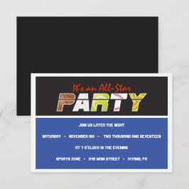 MEGA SPORTS Bar Bat Mitzvah Convite